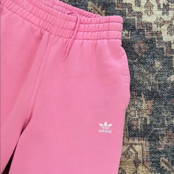 Adidas Bright Pink Joggers - Picture 2 of 4